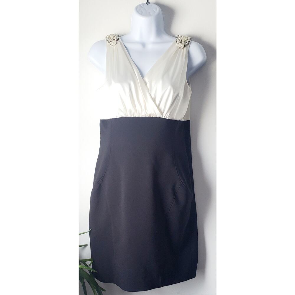 London Times Womens Mini Cocktail Dress Size 8P Glam Wedding Guest Prom Sexy